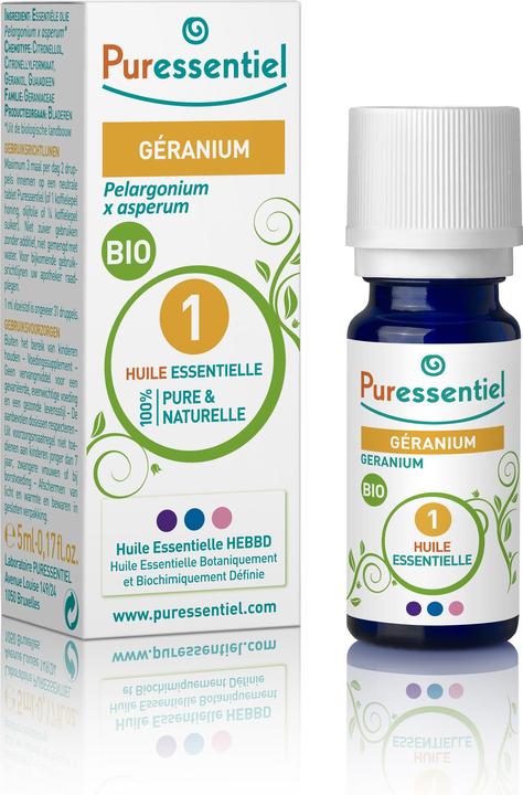 Produktbild Puressentiel Geranium BLüten wohlriechend Ätherisches Öl Bio