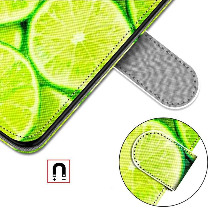 Actual product image Ueli Express iPhone 13 Mini Book Case Case with Card Holder Lime (Apple iPhone 13 mini)