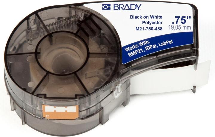 Actual product image Brady M21-750-488 Printer Label Black (1.91 cm)