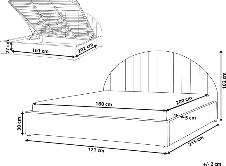 Produktbild Beliani Chadenet (160 x 200 cm)