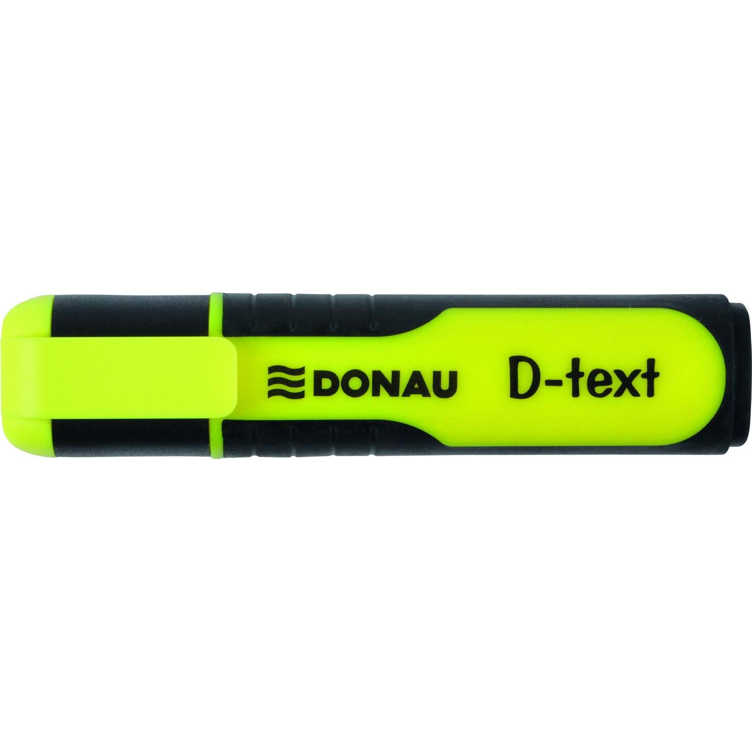 Donau, Evidenziatori, Evidenziatore d-testo, 1-5 mm (linea), giallo