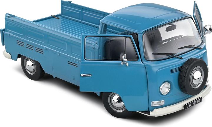 Actual product image Solido 1:18 Volkswagen T2 Pick up 1968 blue