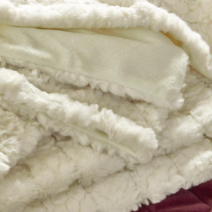 Image du produit Loberon Plaid Dorelice blanc (170 x 130 cm)
