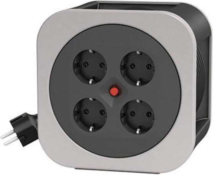 Actual product image REV 0010012800 Cable Reel 10 m Black Protective Contact Plug (10 m, 1.50 mm²)