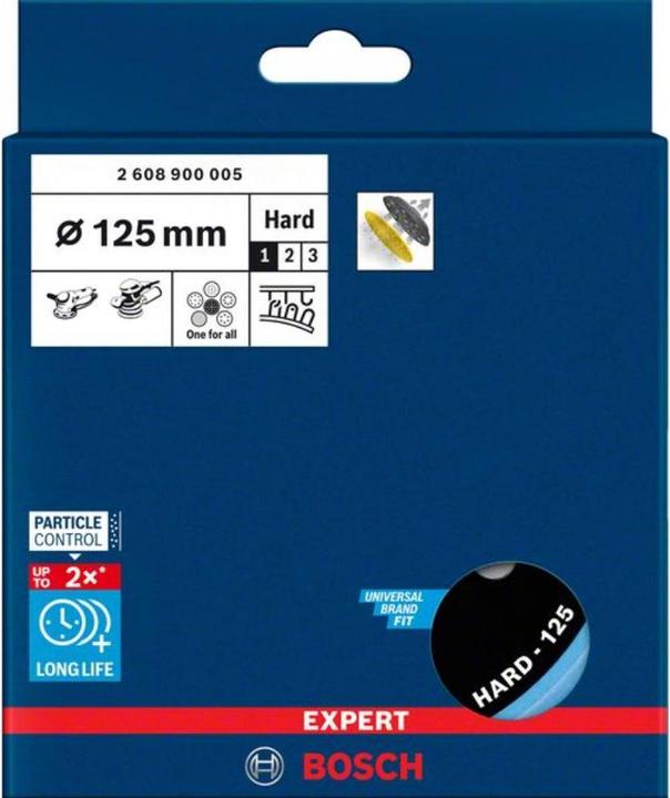 Produktbild Bosch Professional Zubehör EXPERT Multihole (EXPERT Multiloch) Universalstützteller, 125 mm, hart (Hart)