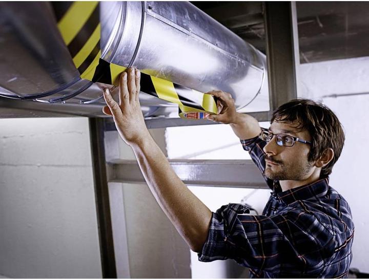 Produktbild tesa ® Markierungsb 33m:50mm schwarz/gelb (50 mm)