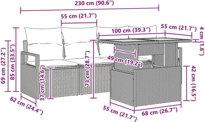 Produktbild vidaXL Gartenmöbel