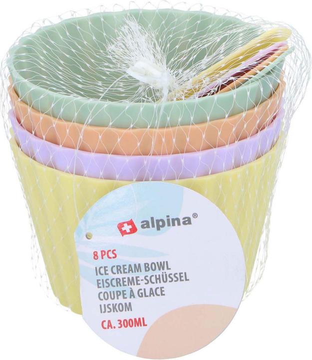 Actual product image alpina Ice cream bowl 4pc (11 cm, 0.16 l, 8x)