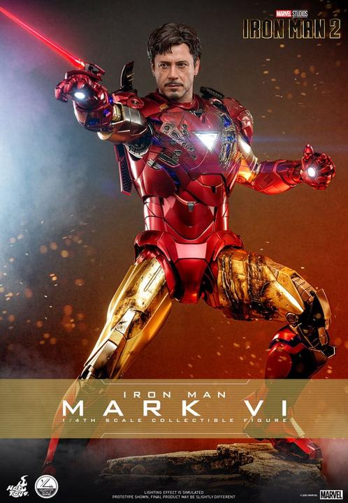 Image du produit Hot Toys Iron Man 2 figurine 1/4 Iron Man Mark VI 48 cm