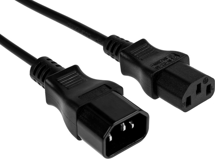 Furber Extension cable C13-C14 0.5 m Black (0.50 m)