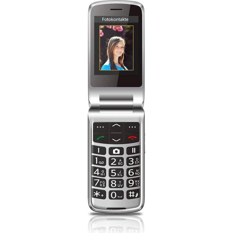 Bea-Fon SL645 LTE, sw/sb (2"), Cellulare con tasti, Argento, Nero