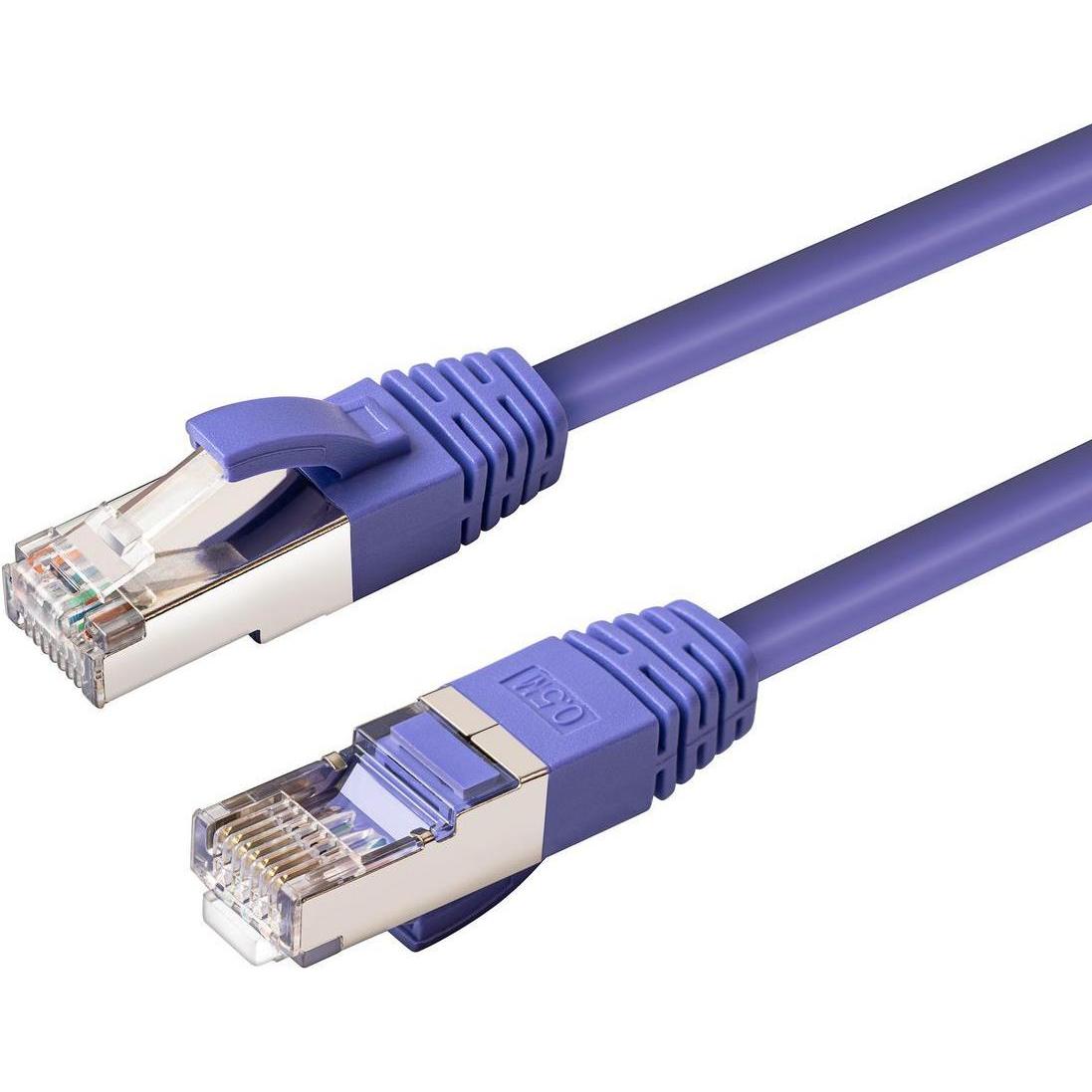 MicroConnect CAT6A S/FTP 0.5m Purple LSZH (S/FTP, CAT6a, 0.50 m), Netzwerkkabel
