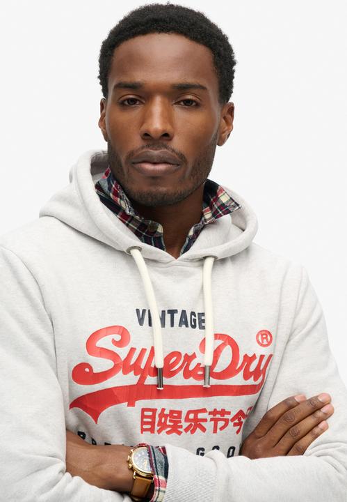 Produktbild Superdry Sweatshirt Casual Bequem sitzend Duo Vintage Logo Hoodie (L)