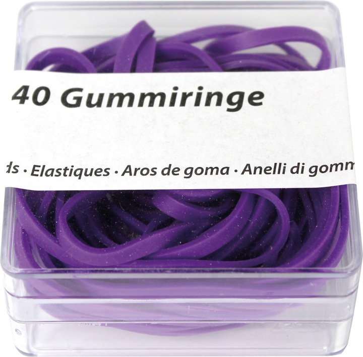 Actual product image Metzger&Mendle Rubber bands assorted, tin (1 pcs.)