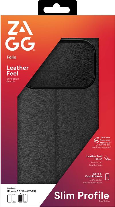 Productafbeelding Zagg Folio Case für Apple iPhone 17 Pro black (Apple iPhone 17 Pro)