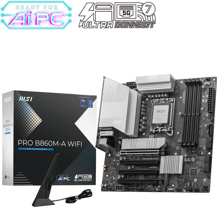 MSI PRO B860M-A WIFI (LGA 1851, Intel B860, mATX)