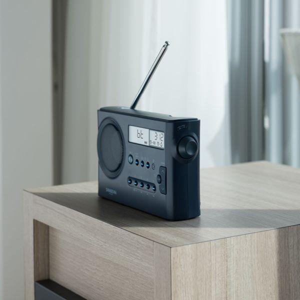 Actual product image Sangean PR-DA BT Table Radio, Dark Blue (FM, MW, LW, KW, Bluetooth)