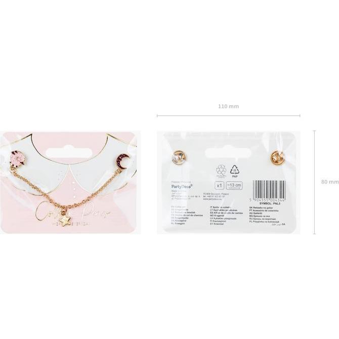 Thumbnail - Partydeco Collar Pin Crystal Ball (1 pkt / 1 pc.)