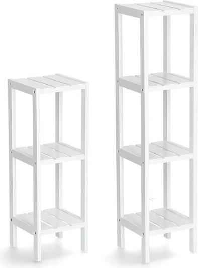Productafbeelding Zeller Present Staand rek w. 4 planken, MDF, wit (22 x 22 x 92 cm)