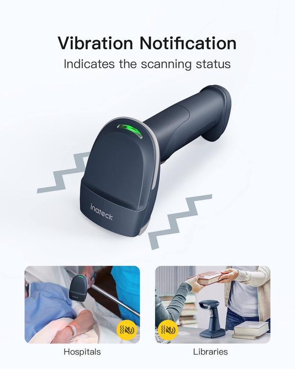 Produktbild Inateck Barcodescanner 54 blue (BCST-52 blue) (2D-Barcodes, 1D-Barcodes)