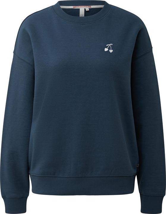 s.Oliver Sweatshirt Weiches Sweatshirt mit kleiner Stickerei