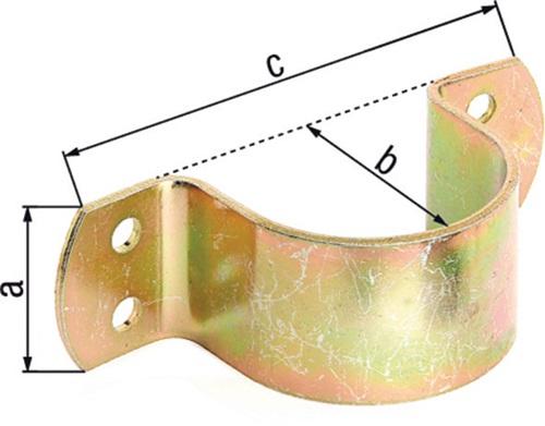 Immagine prodotto Alberts Morsetto per tubi 42 mm fr 11/4 inch zincato, passivato a film spesso