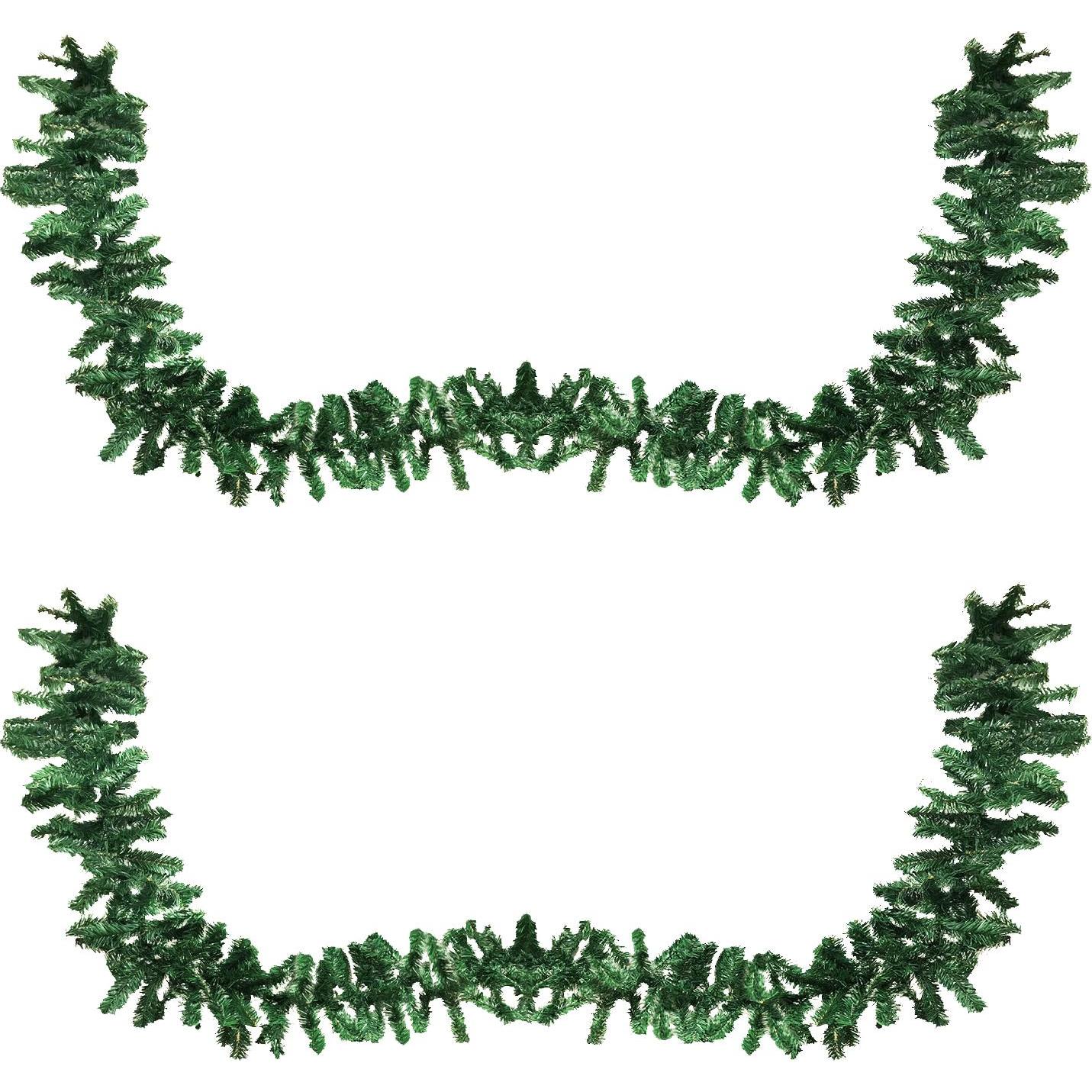 Mojawo, Weihnachtsdeko, 2 Stück Tannengirlande / Künstliche Weihnachtsgirlande 270cm