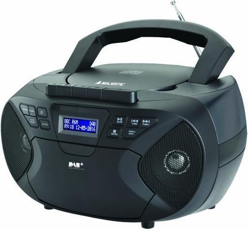 Produktbild Majestic Neu AH-2430 DAB-Analoges tragbares Stereosystem Schwarz (DAB+, DAB, FM)