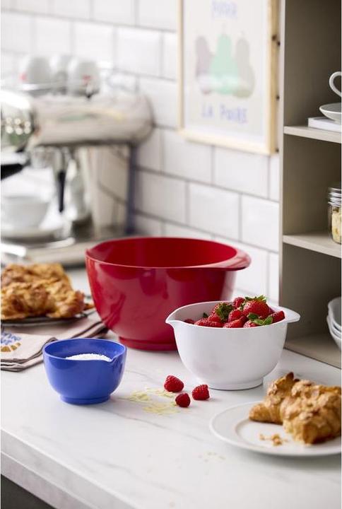 Immagine prodotto Magni Rosti - Margrethe Mixing Bowl French Set – 6 Pieces – 0.25 + 0.75 + 3 Litres – Red, White, Blue (0.25 l, 6x)