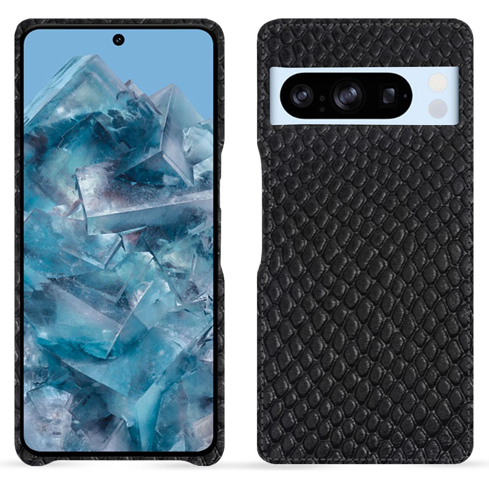 Noreve Lederschutzhülle (Google Pixel 8 Pro), Smartphone Hülle, Schwarz