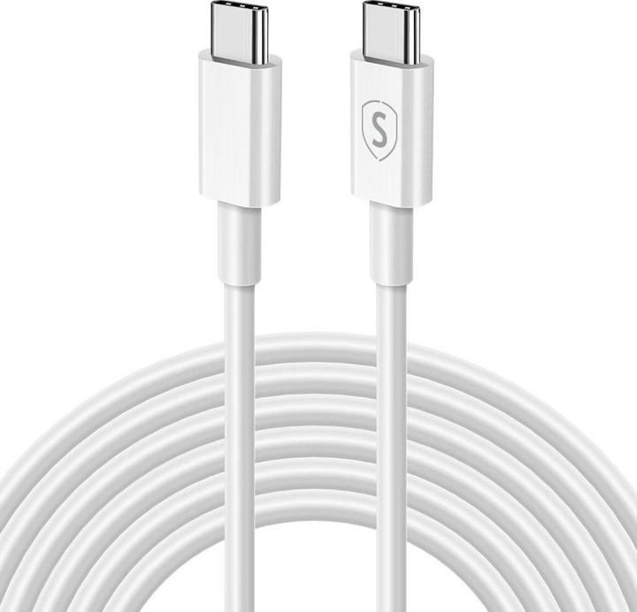 Image du produit SIGN USB-C vers USB-C 60W, 3A, 2 m USB-C PD - Blanc (2 m, 60 W)