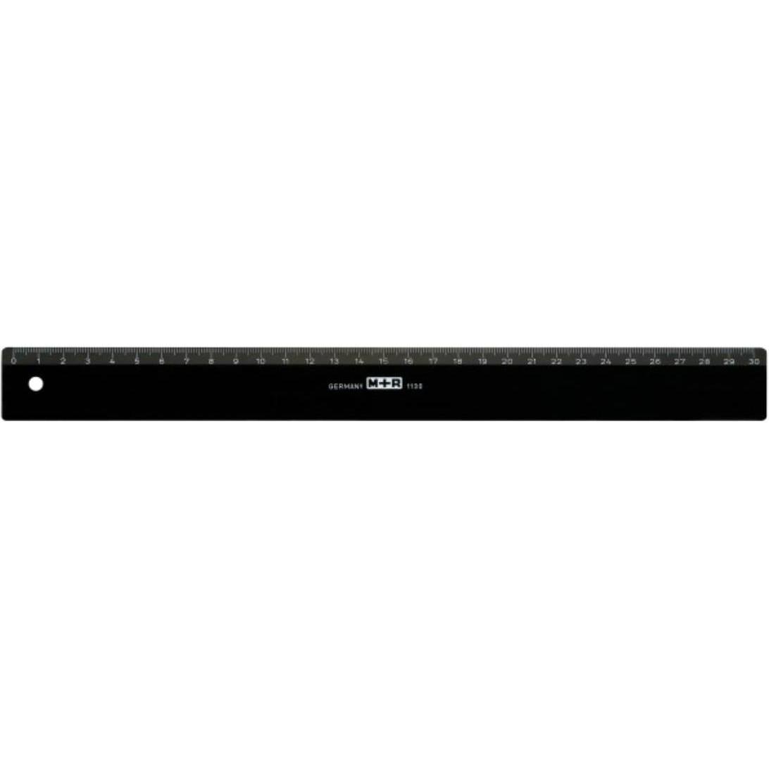 M+r, Lineal, Black Line - Flachlineale (300 mm)