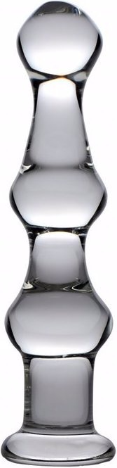 Actual product image Master Series Mammoth 3 Bumps Glass Dildo
