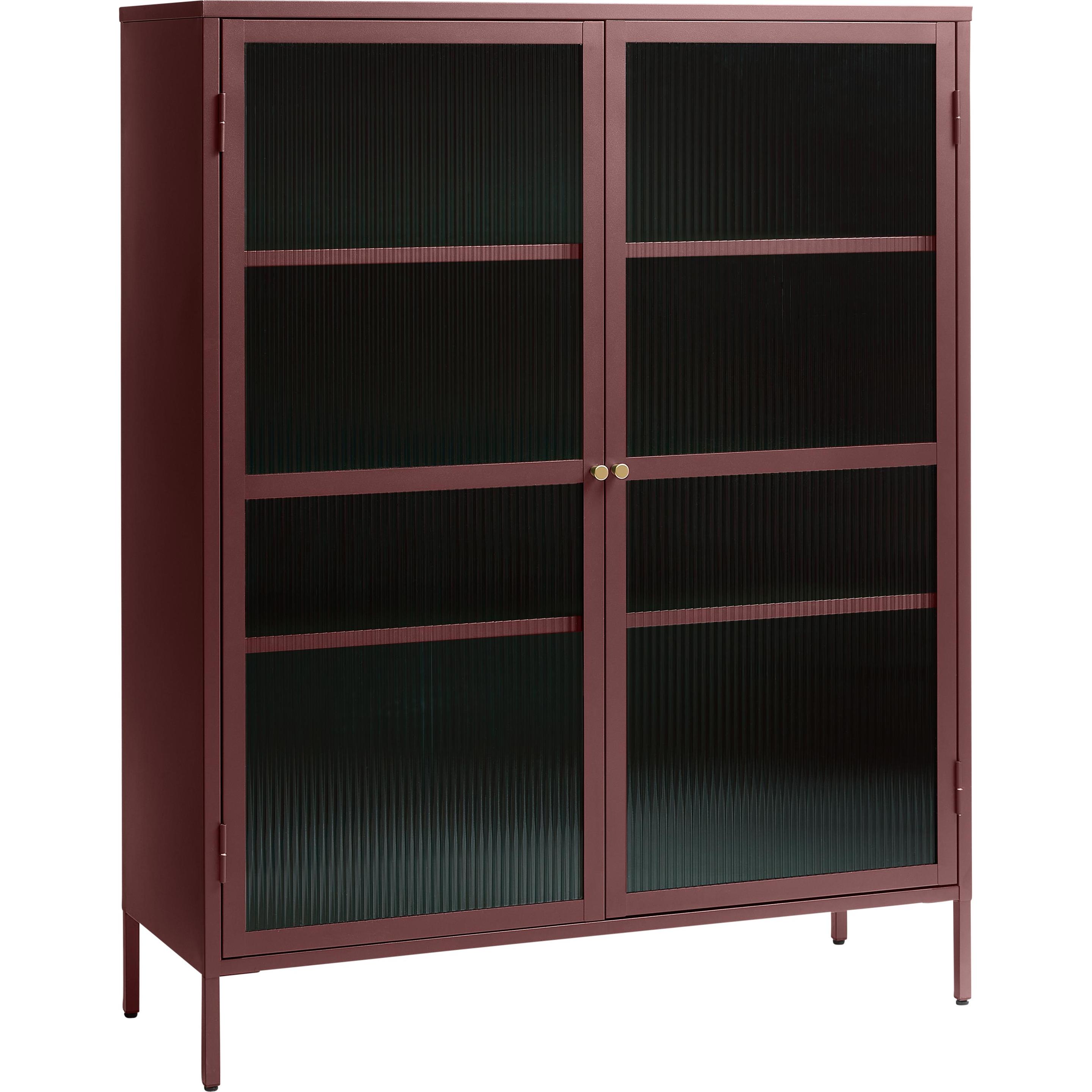 Nordic Touch, Vitrine + Buffetschrank, Borup (111 x 40.5 x 140 cm)