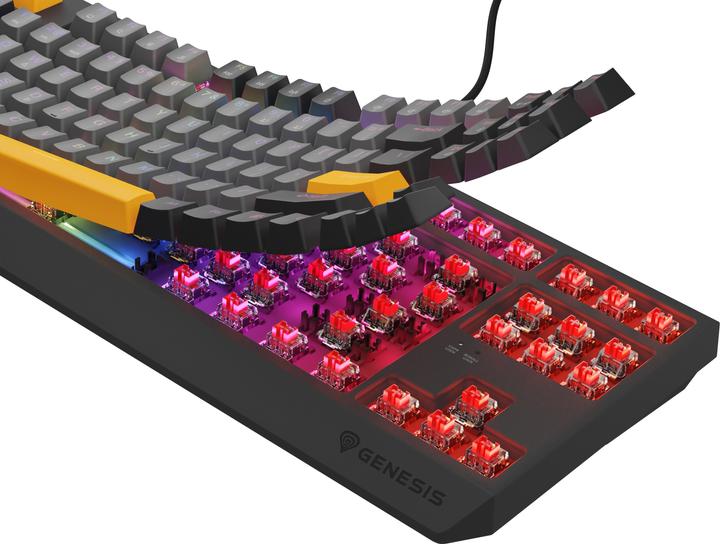 Actual product image Genesis Klawiatura Thor 230 TKL Outemu Red (NKG-2082) (US, Wireless, Cable)
