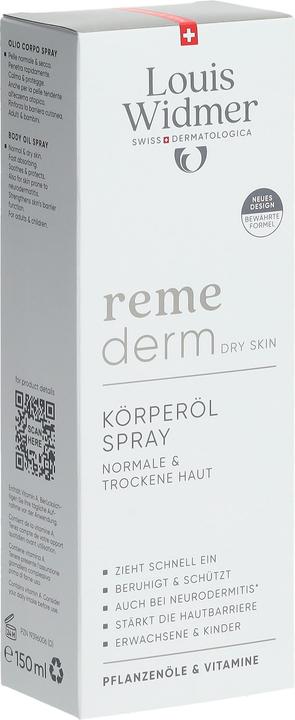 Image du produit Widmer Louis Remederm Körperöl Spray parfumiert 150 ml (Huile pour le corps, 150 ml)