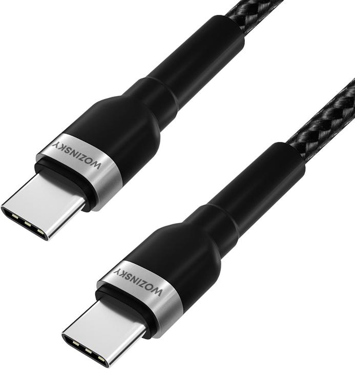 Actual product image Wozinsky WNBCC2 USB-C / USB-C PD 65W cable 2 m - black (2 m, 65 W)