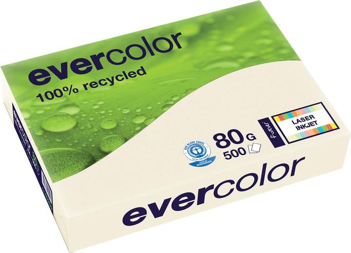 Actual product image Clairefontaine Recycled paper Evercolor chamois DIN A4 80 g/sqm 500 sheets (A4, 500 Sheets, 80 g/m²)