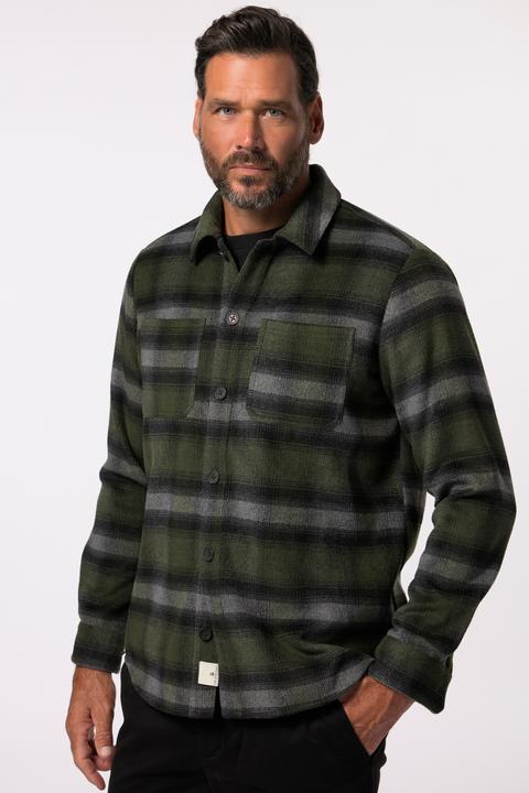Actual product image JP1880 JP AWARE Overshirt, Karoflanell, recycelte Materialien, bis 7 XL (6XL)