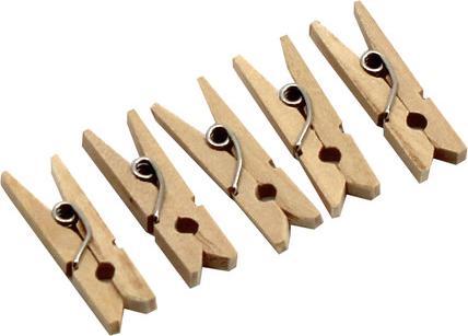 Immagine prodotto Artoz Morsetti di legno naturale piccoli 25x3mm (24 x)