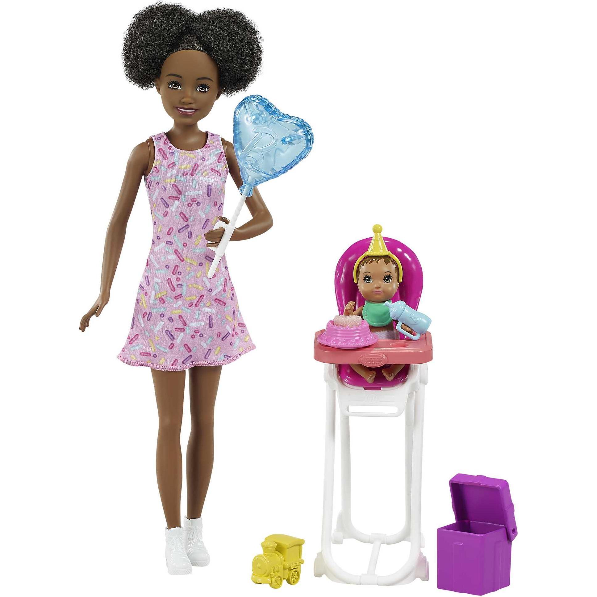 Barbie Geburtstag-Spielset mit Baby-Puppe