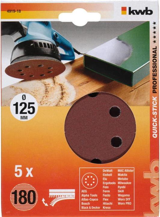Produktbild kwb Klett-Haftscheiben (K180)