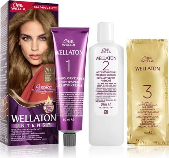 Wella WELLATON cream hair color - Shade: 7/0 Mediumonde (7, 0 Mediumblonde)