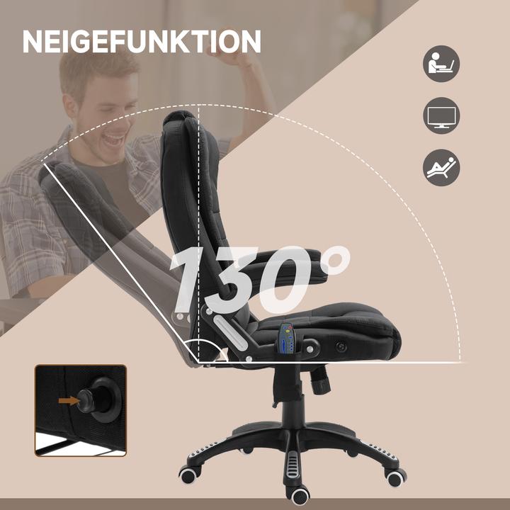 Immagine prodotto Vinsetto Sedia da ufficio con funzione massaggio e calore