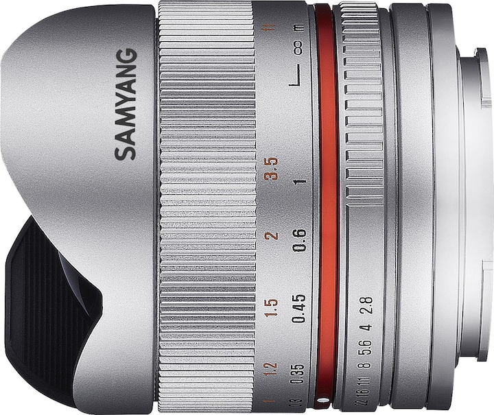 Produktbild Samyang 8mm f/2.8 II - Fujifilm X (Silver) (Fujinon XF, APS-C / DX)