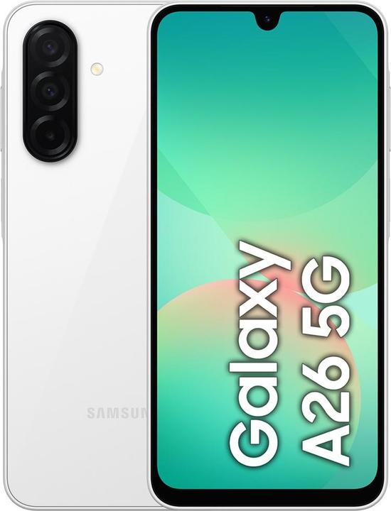 Image du produit Samsung Galaxy A26 (256 Go, Blanc, 6.70", Double SIM, 5G)
