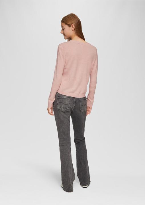 Actual product image S.Oliver Strickjacke Verkürzte Strickjacke in melierter Optik (M)