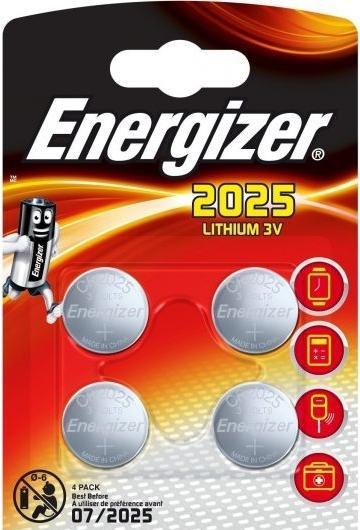 Produktbild Energizer CR2025 Lithium (4 Stk., CR2025, 163 mAh)