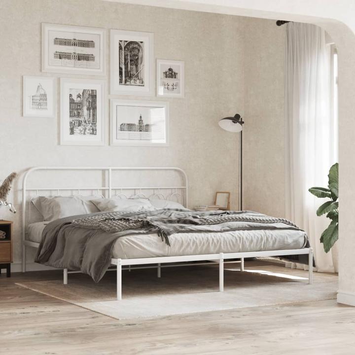 Actual product image VidaXL Bed frame with headboard (180 x 200 cm)
