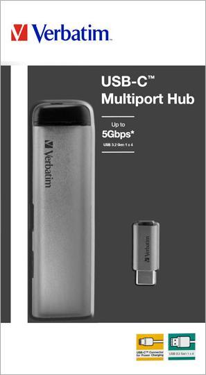 Actual product image Verbatim Multiport (USB-C, 4 ports)